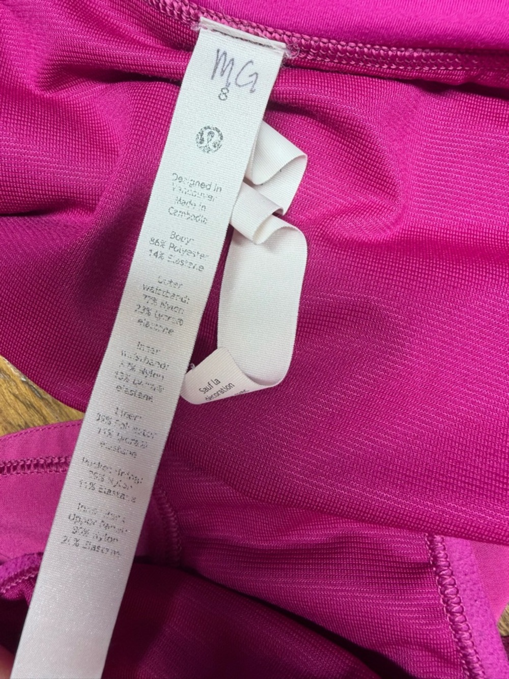 Lululemon Speed Up Low Rise Lined Shorts 2.5" Magenta Pink color Size 8 - Picture 8 of 11